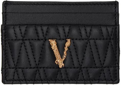 versace card holder with chain|Versace virtus card holder.